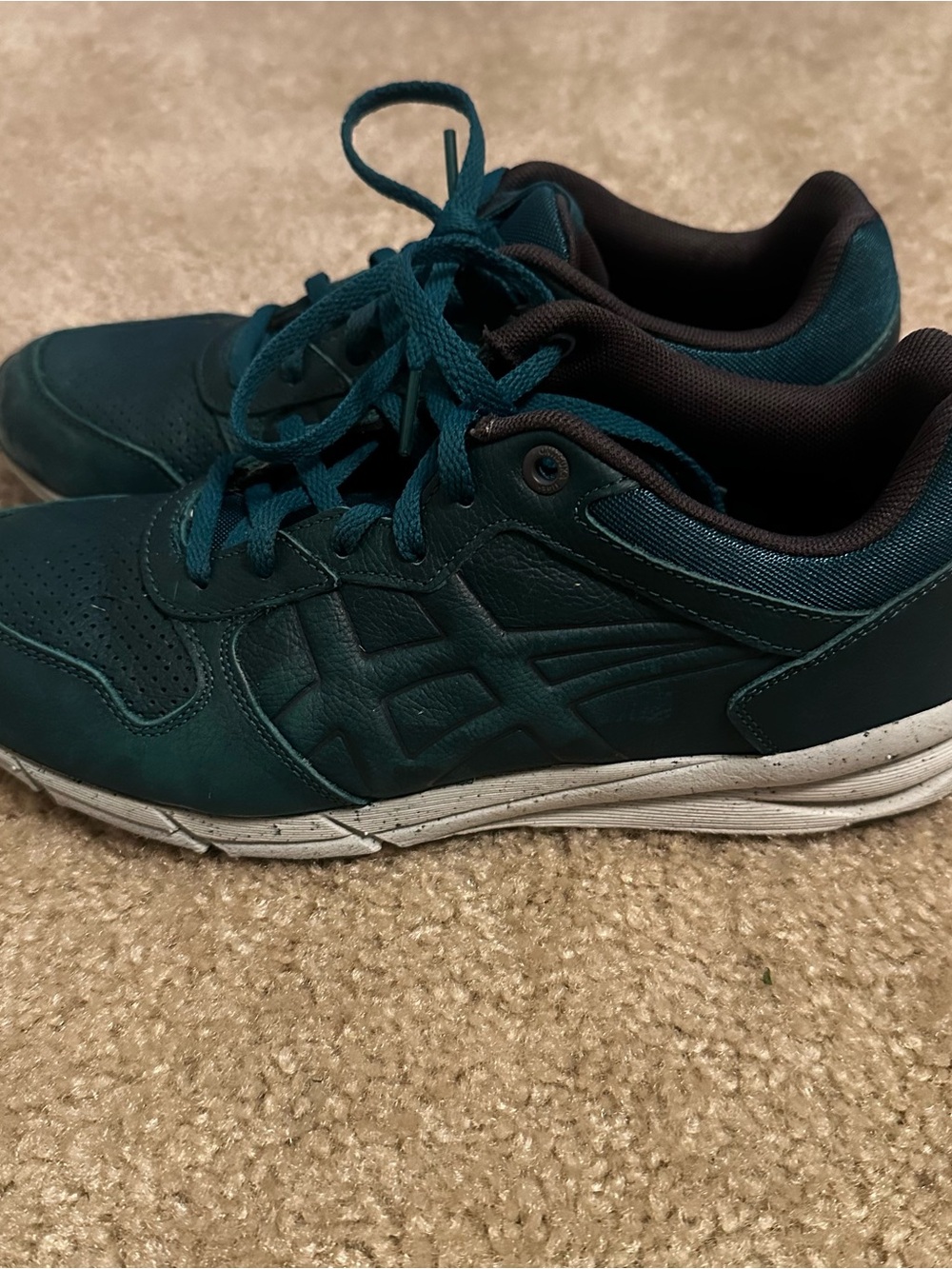 Asics Onitsuka Tiger Shaw Runner Green D4P1L 8080 Men’s Size 7 EU 40 Athletic - Picture 3 of 11
